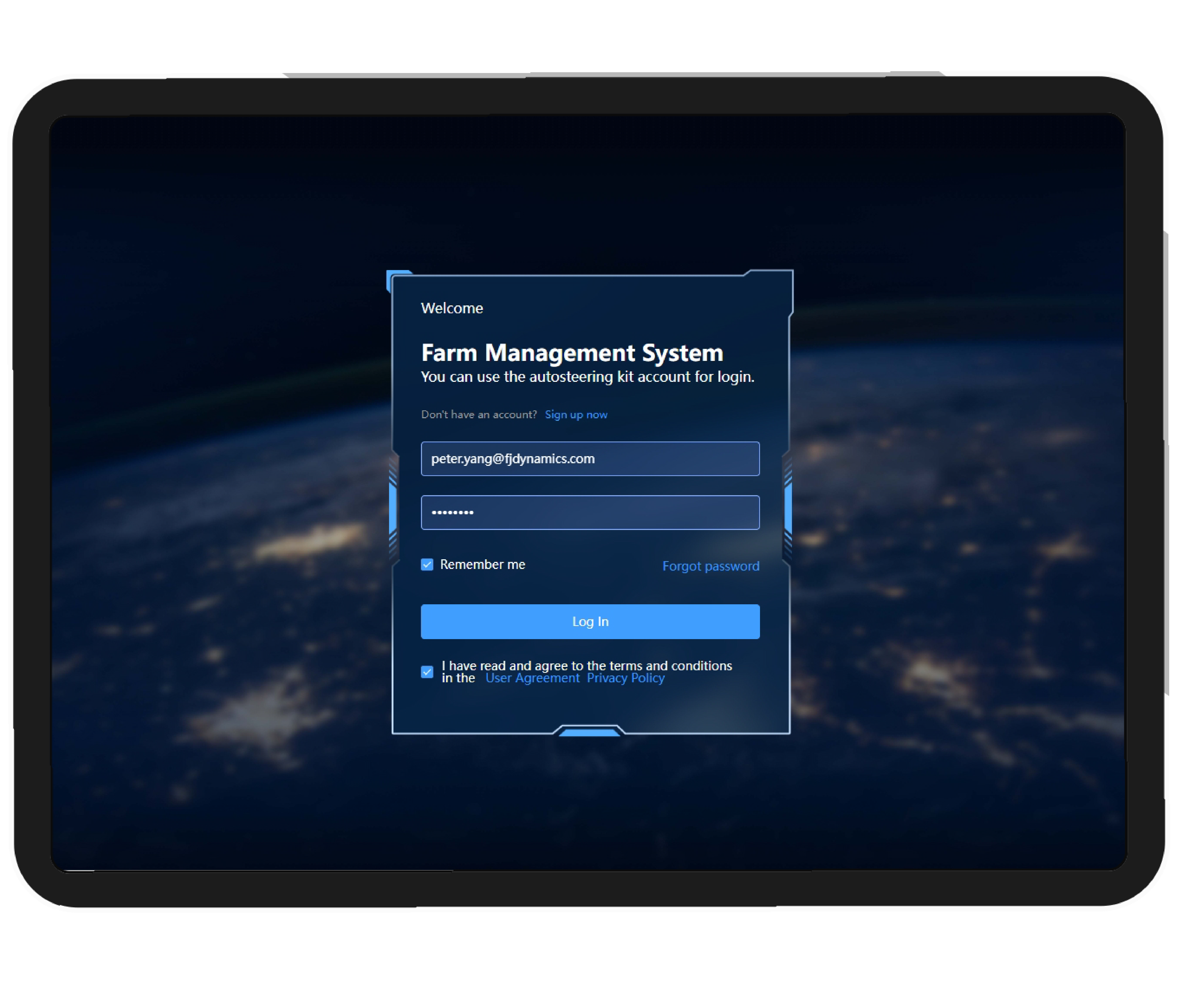Aktiveringslicens för FJD Farm Management System per år