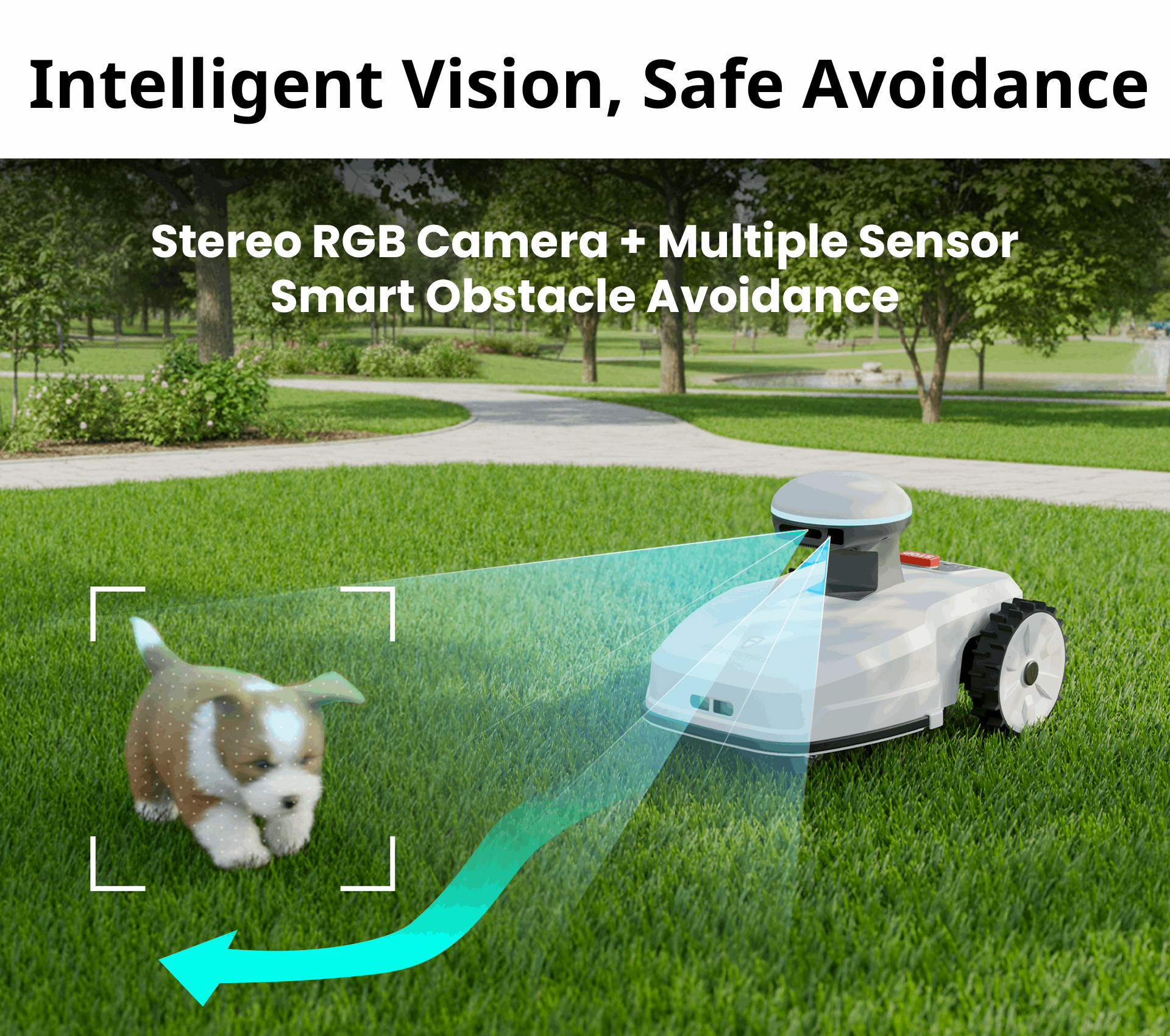 Smart Obstacle Avoidance robot mower